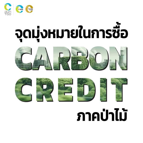 จุดมุ่งหมายในการซื้อ Carbon Credit ภาคป่าไม้